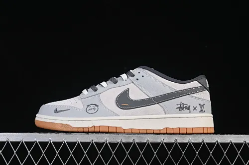 All Categories Nk Air Force 1 Air Force Series Nk Air Force 1 Low Air Force Low Nike SB Dunk Low Joint Graphite Gray High-end Customized Low-top Casual Shoes SG6688-006